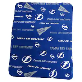 Logo Brands - Tampa Bay Lightning 50" x 60" Classic Fleece Blanket - Multicolor