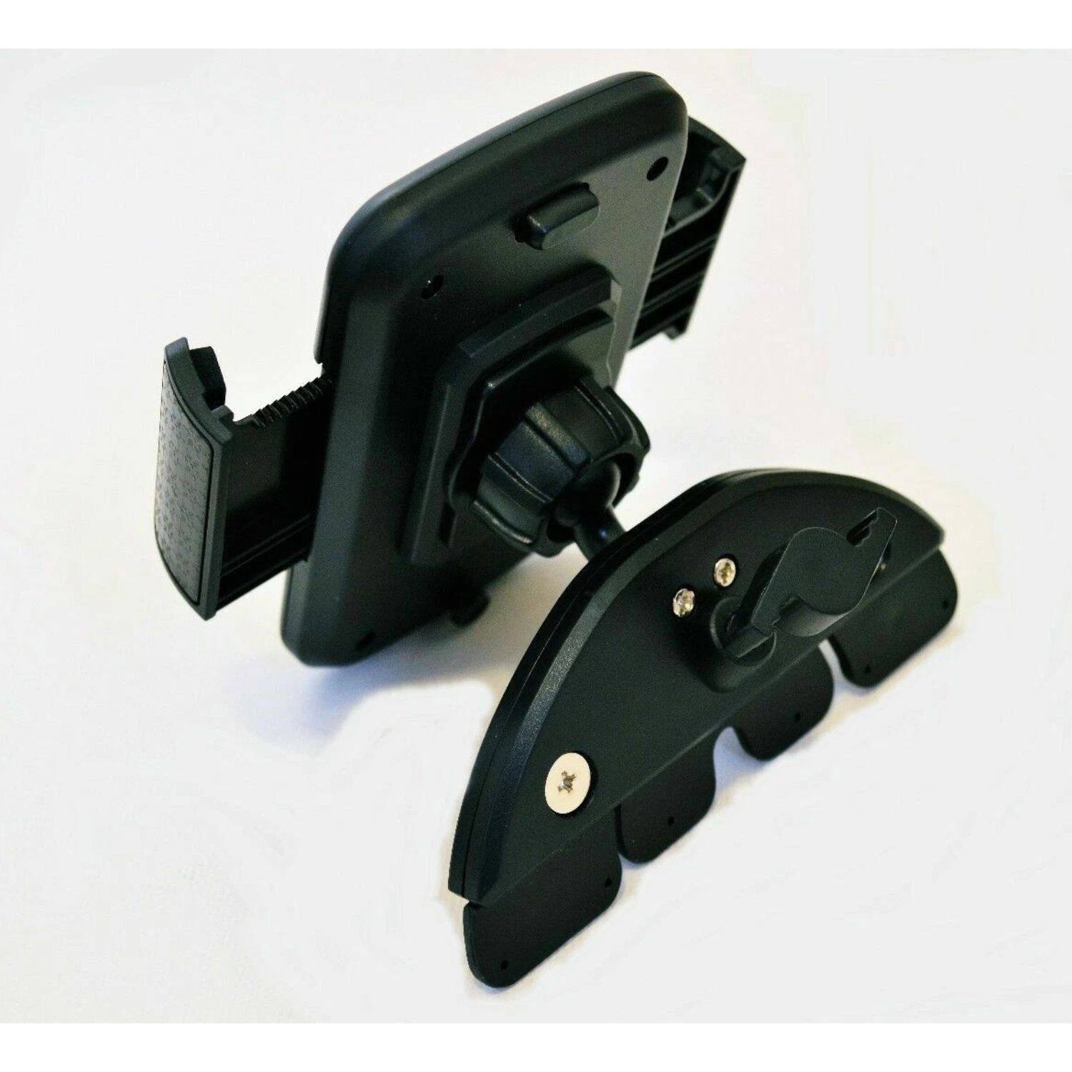 Angle. Home Collection - Car CD Slot Phone Mount Holder – Adjustable Stereo Dash Cell Phone Holder for GPS and Smartphones - Black.