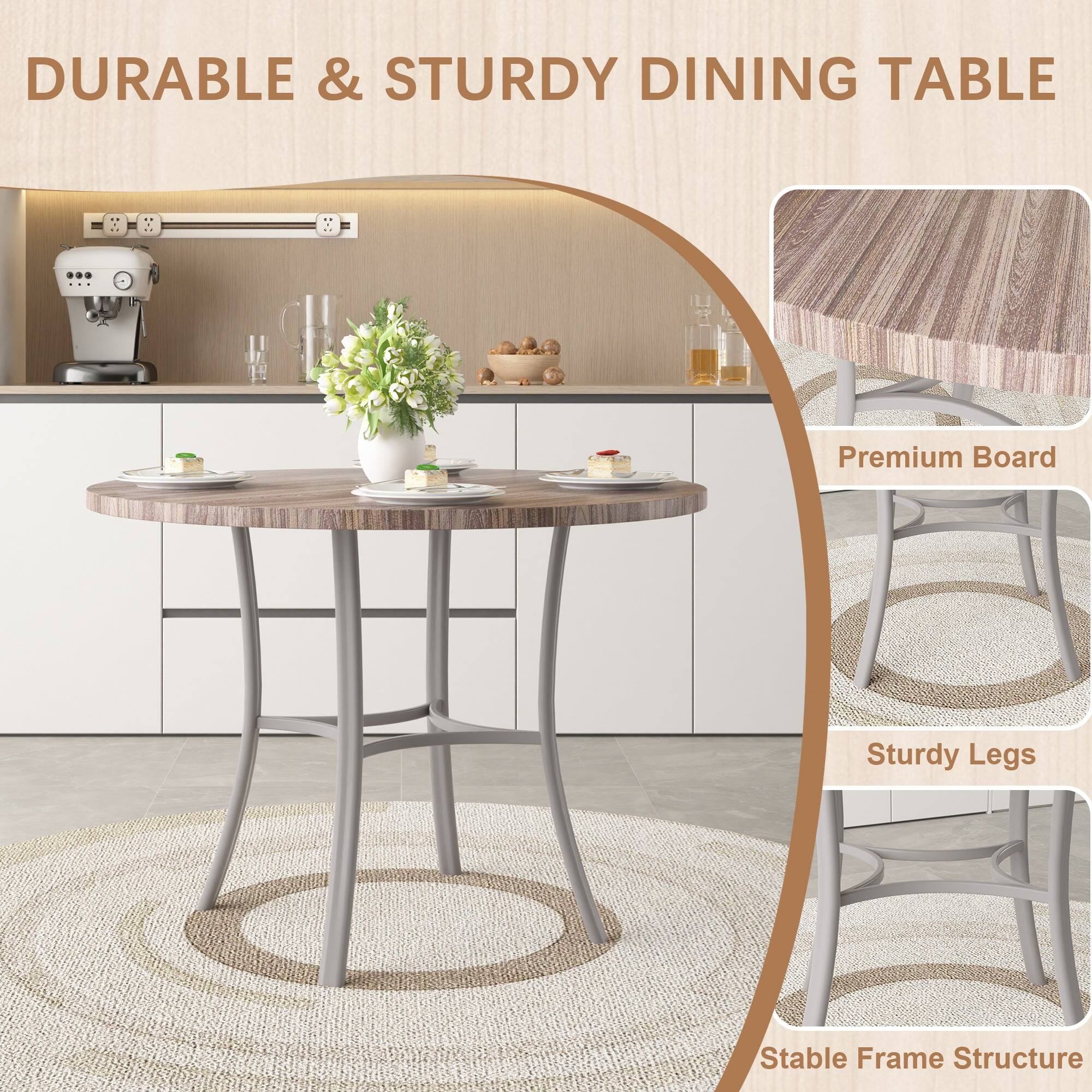 DURABLE & STURDY DINING TABLE

- Premium Board
- Sturdy Legs
- Stable Frame Structure