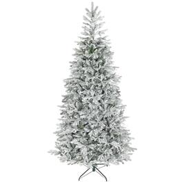 PULUZ - 9 ft Artificial Frosted Christmas Tree with Realistic Branches, Wide Full Spruce, Hinged Xmas Tree, Easy Assembly - Green