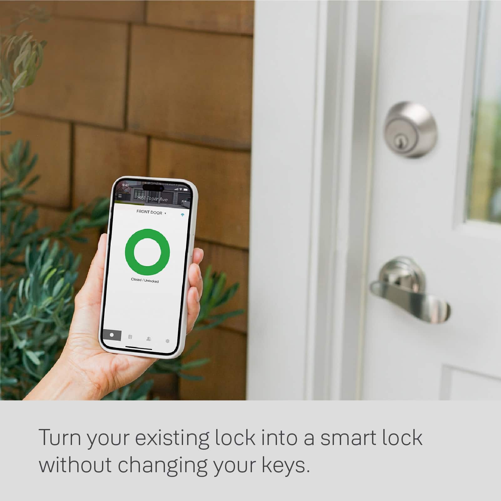 Turn your existing lock into a smart lock without changing your keys.