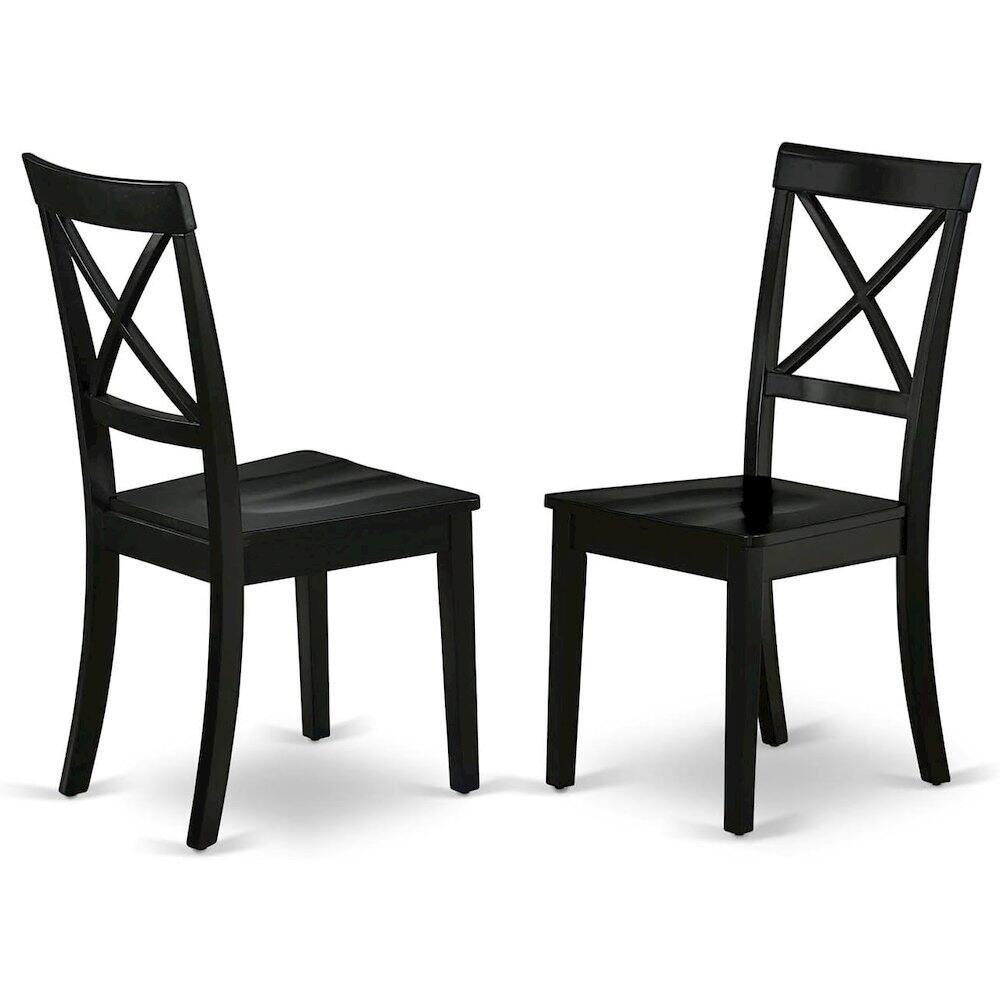 Angle. FurniFact - 3-Piece Dining Set - Brown.
