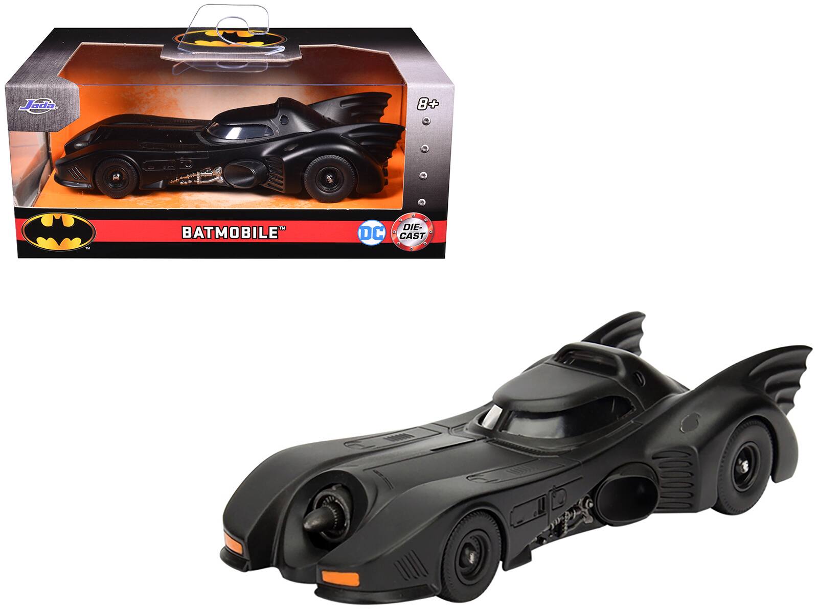 1989 Batman Batmobile 1/32 Diecast Model Car by Jada - Black