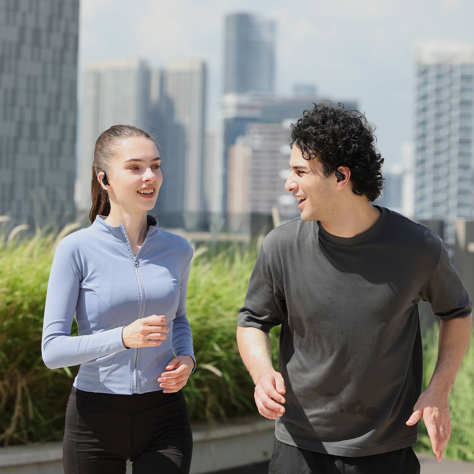 Alt View 7. Tronsmart - OpenFly 2 Pro Open-Ear Headphones, True Wireless Bluetooth Earphones with AI ENC 4 Mics Clear Calls, 40H Playtime, IPX5 - Black.