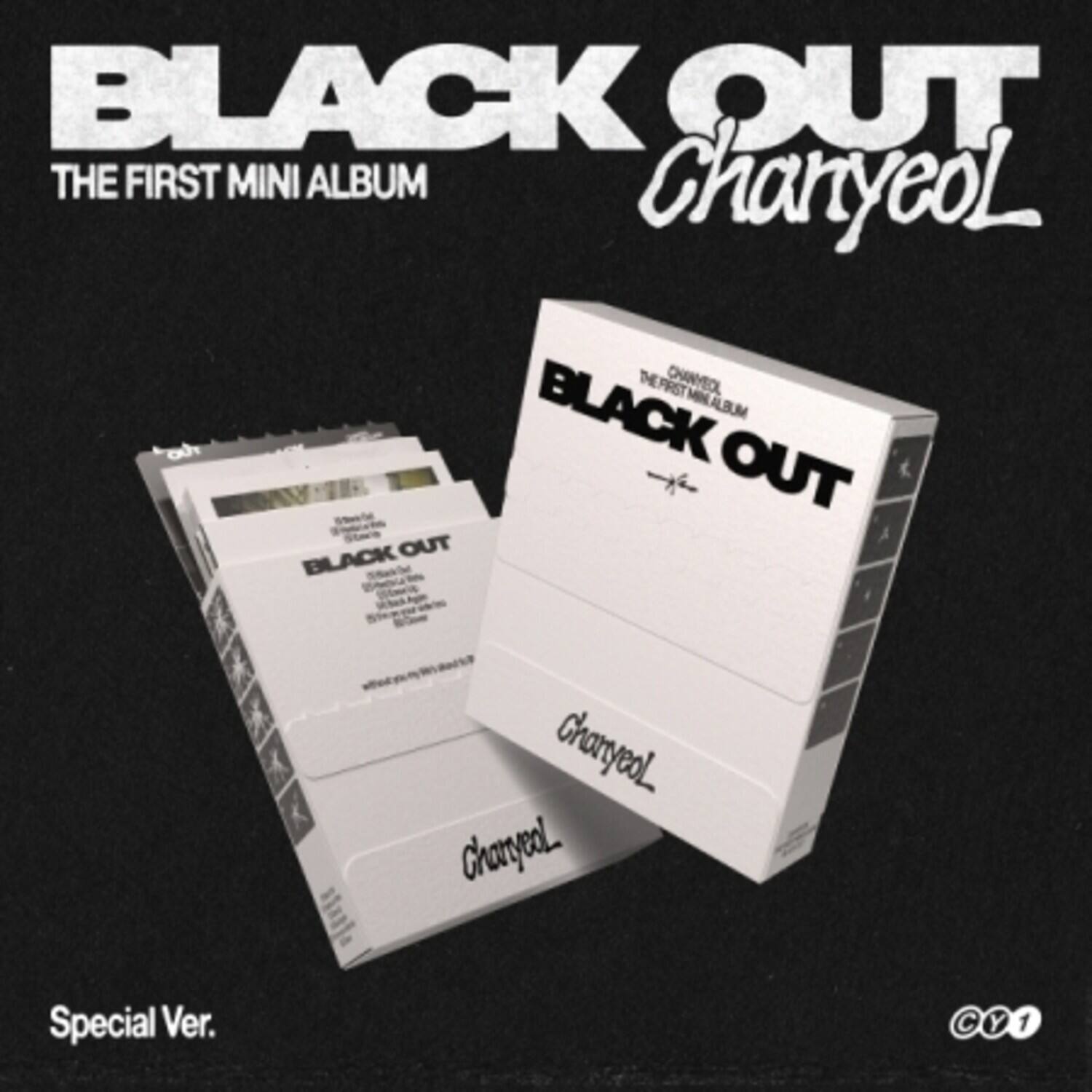 Chanyeol - Black Out - Special Version - incl. Accordion Lyric Card, 8pc Polaroid Set, Temperature - COMPACT DISCS [CD]