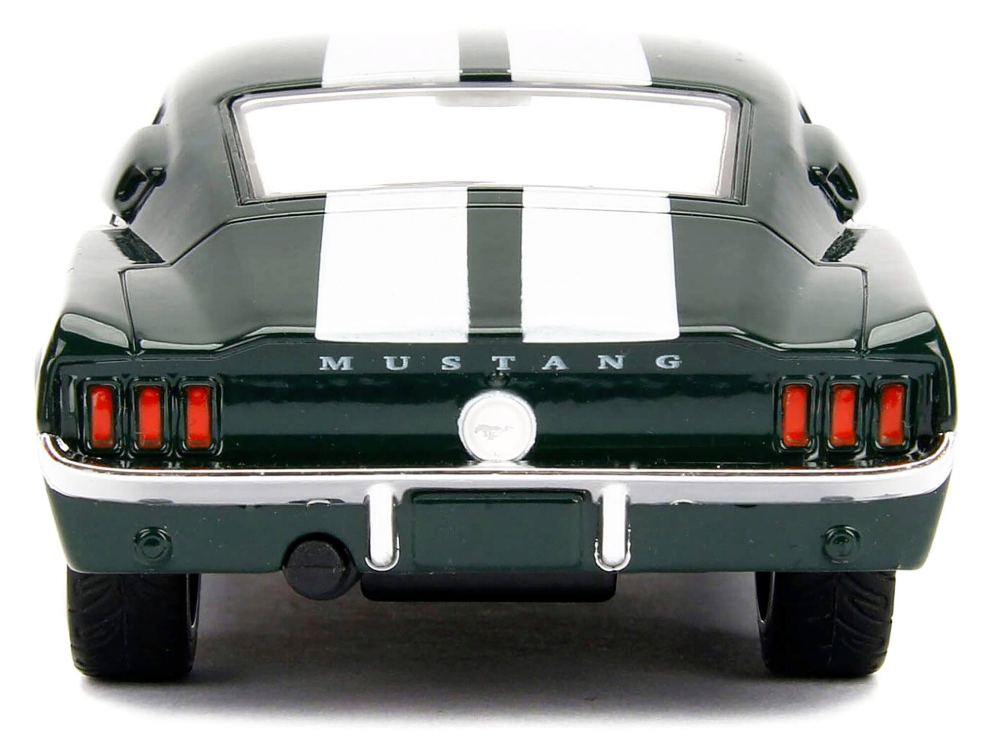Alt View 4. Jada - Sean's Ford Mustang Dark Green with White Stripes "Fast & Furious" Movie 1/32 Diecast Model Car by Jada.