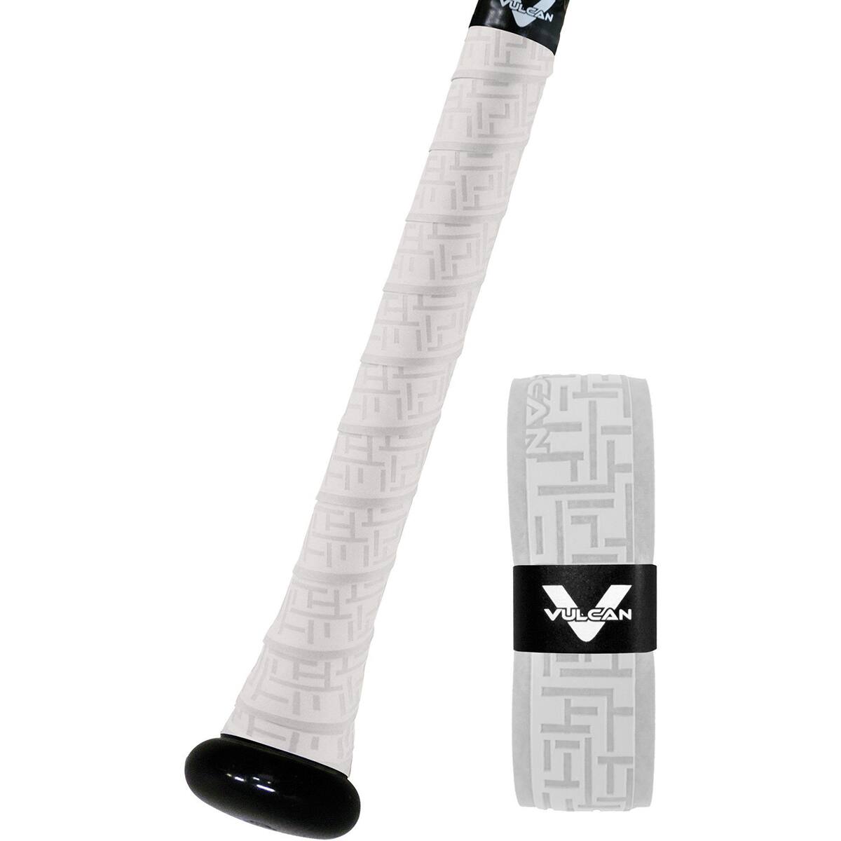 Vulcan - Solid Series 1.75mm Advanced Polymer Bat Grip Tape Wrap - White