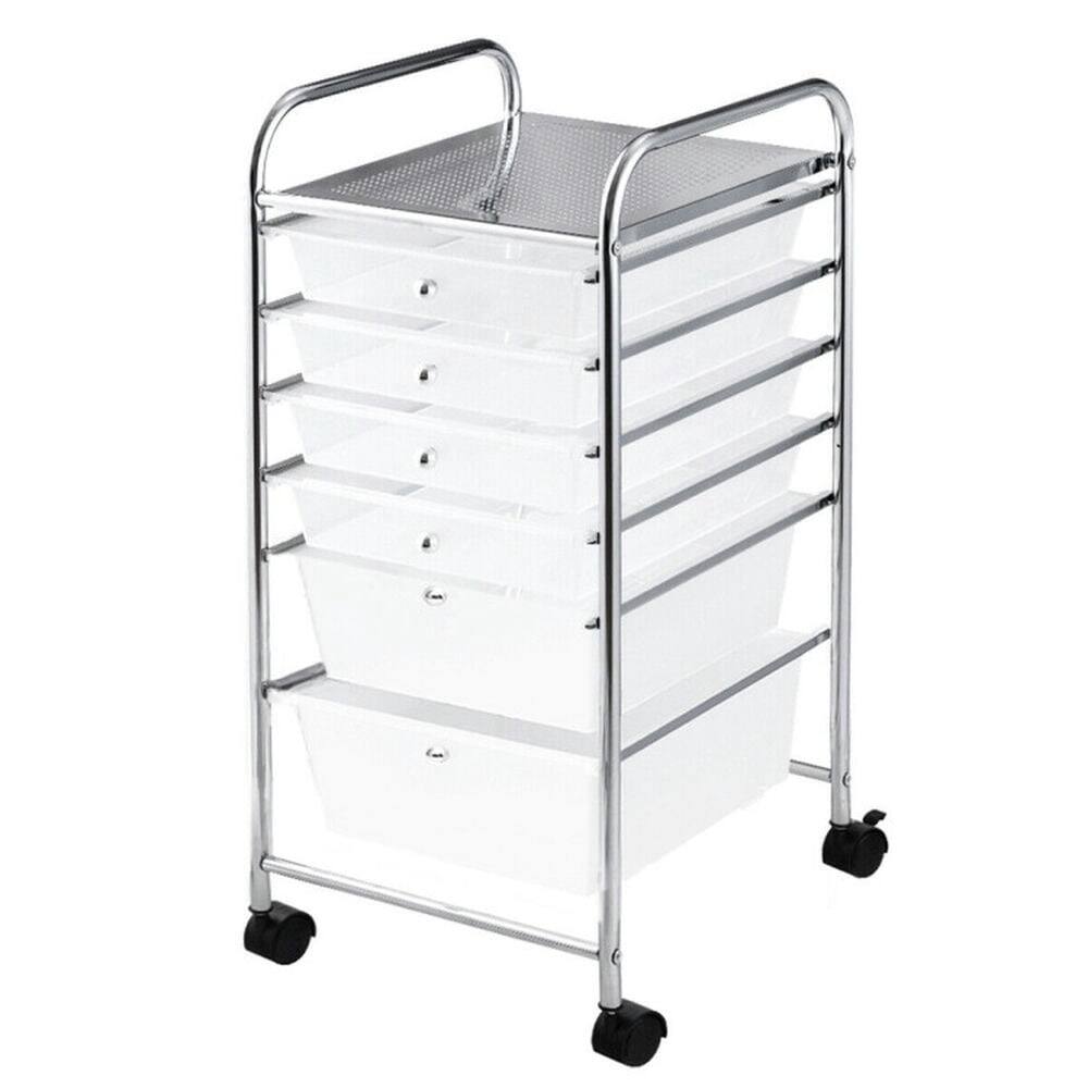 Alt View 4. Pefilos - 6 Drawers Rolling Storage Cart Organizer-Clear, Craft Organizers and Storage, Multipurpose Organizer Cart for Home - Clear.