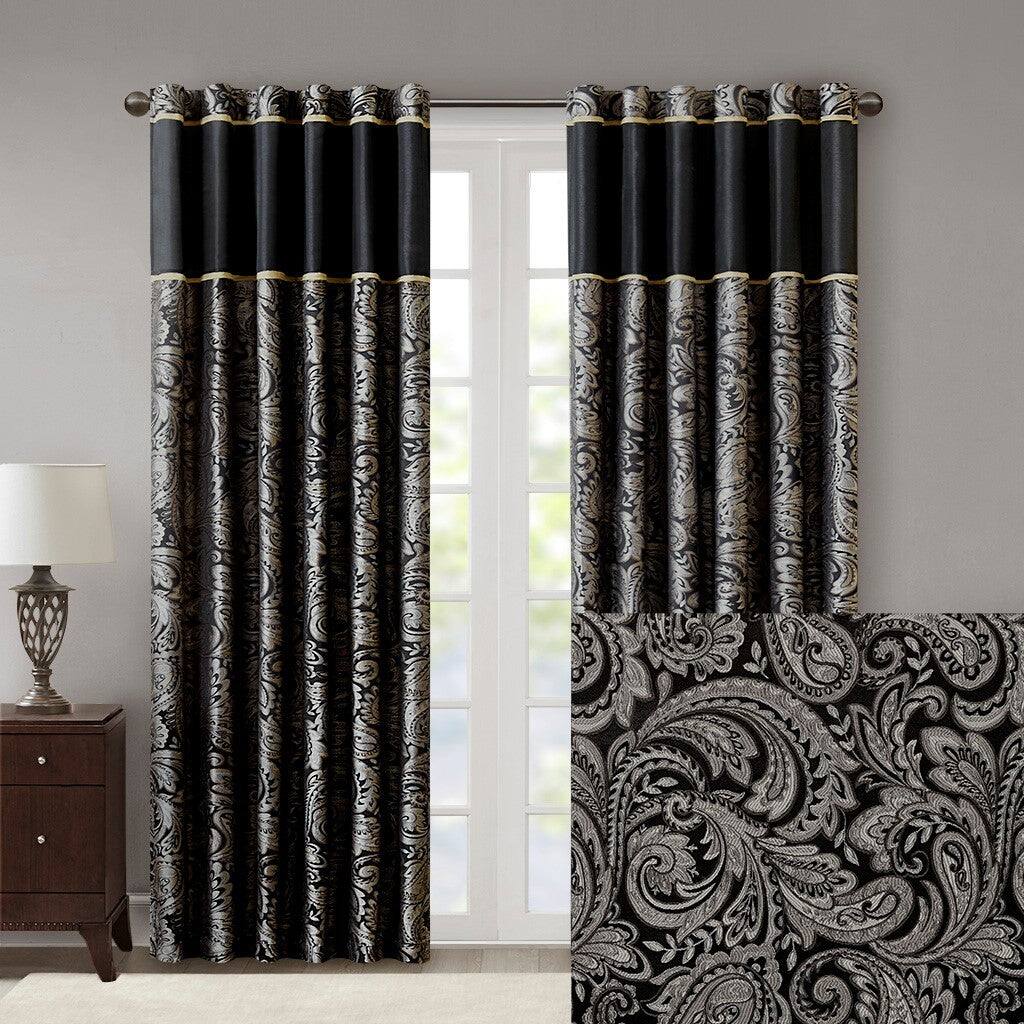Alt View 7. BreeBe - Jacquard Curtain Panel Pair(2 Pcs Window Panels) - Multicolor.