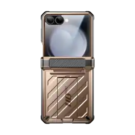 SUPCASE - Galaxy Z Flip7 Unicorn Beetle PRO Rugged Case with Belt Clip - Gold