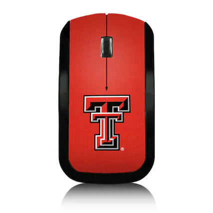 Front. Keyscaper - Texas Tech Red Raiders Solid Design Wireless Mouse - Multicolor.