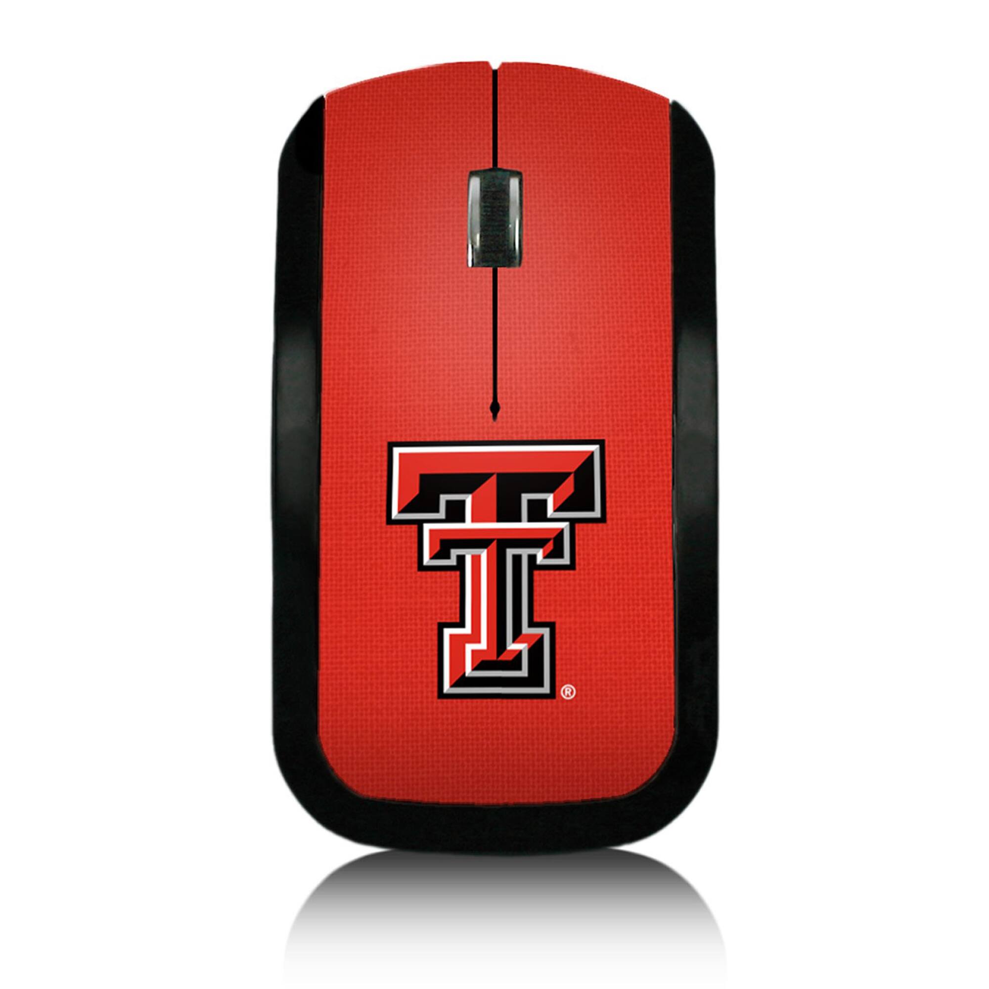 Front. Keyscaper - Texas Tech Red Raiders Solid Design Wireless Mouse - Multicolor.