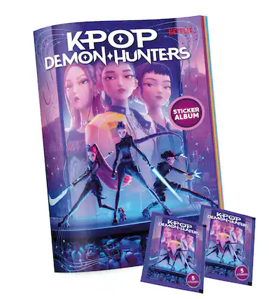 NETFLIX KPOP DEMON HUNTERS
STICKER ALBUM
DEMON HUNTERS KPOP NETFLIX
5 STICKERS