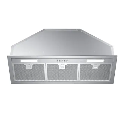 Front. VIKIO - 30 inch Ducted 300-CFM Recirculating Stainless steel Insert Range Hood with Charcoal Filter - Stainless steel.