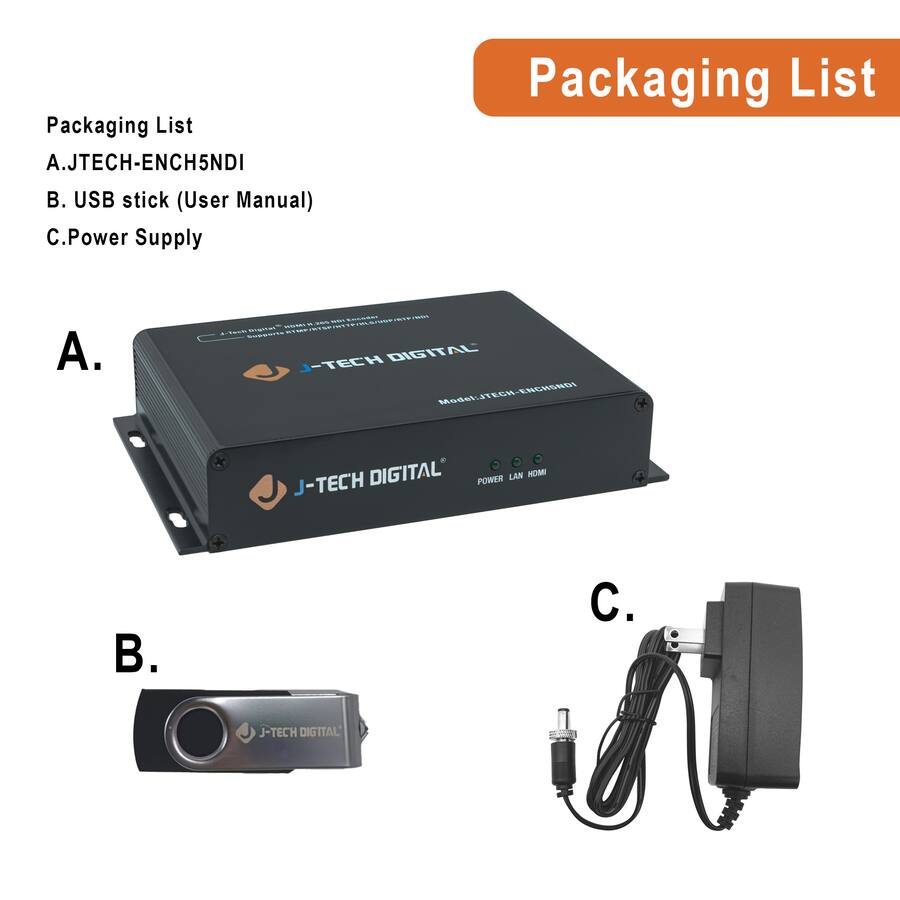 J Tech Computer J Tech Digital 1080P HDMI H.264 H.265 Encoder with Audio Embedding ...