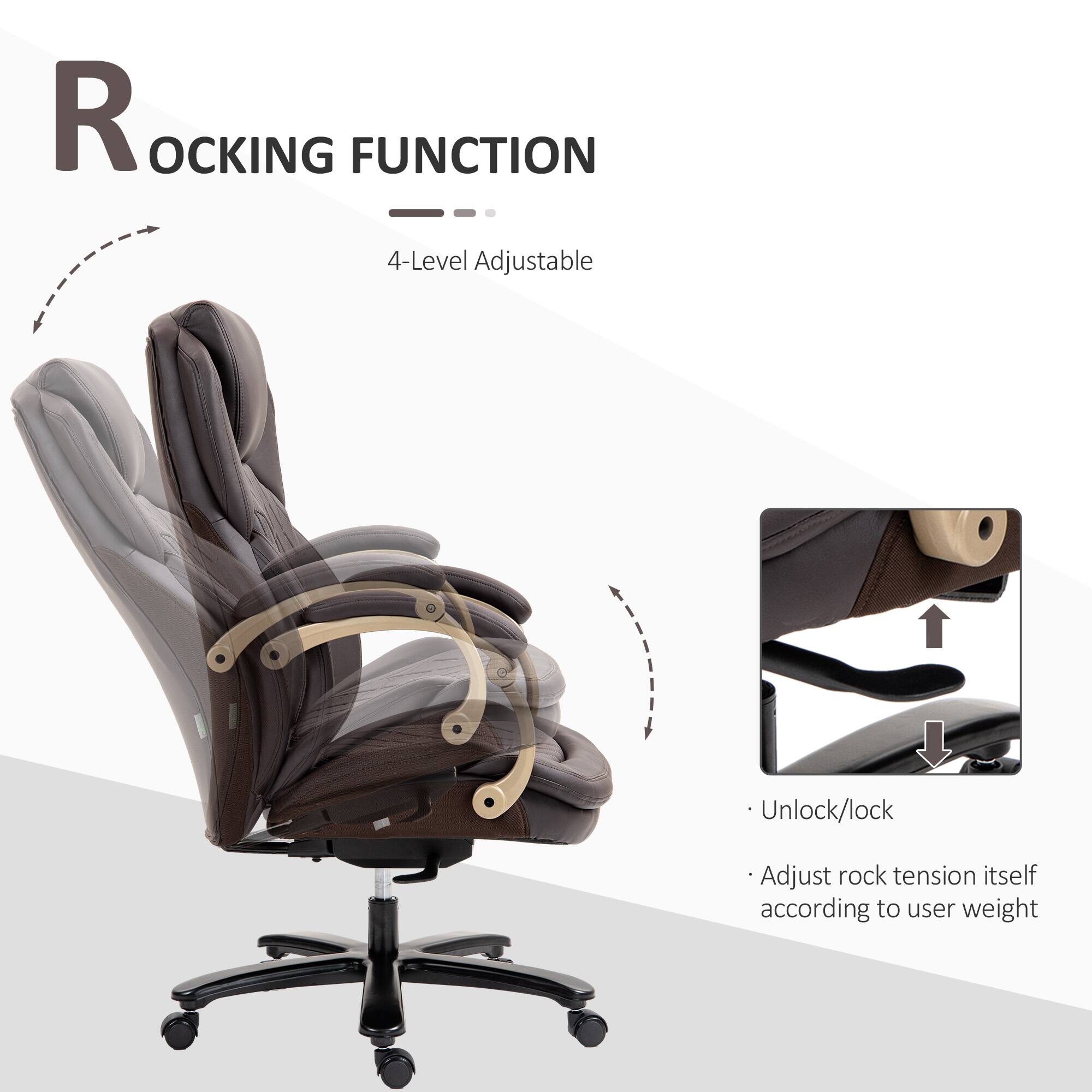 R
ROCKING FUNCTION
4-Level Adjustable
Unlock/lock
Adjust rock tension itself according to user weight
