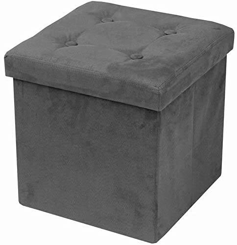 Front. Sorbus - Sorbus Storage Ottoman Bench – Collapsible/Folding Bench Chest with Cover – Perfect Toy and Shoe Chest, Hope Chest - Gray.