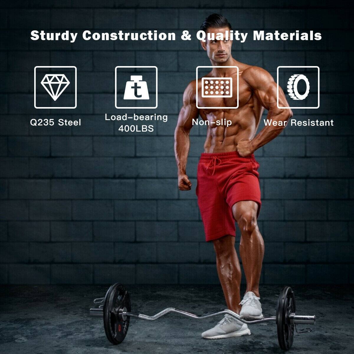 Sturdy Construction & Quality Materials: Steel Load-bearing Q235 Non-slip 400LBS Wear Resistant