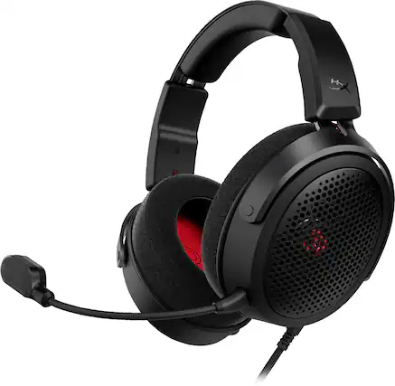 Front. HyperX - Cloud Alpha Air Wired Open-Back Gaming Headset for PC, PS5, PS4, Xbox X|S, Nintendo Switch, Mac, and Mobile - Black.