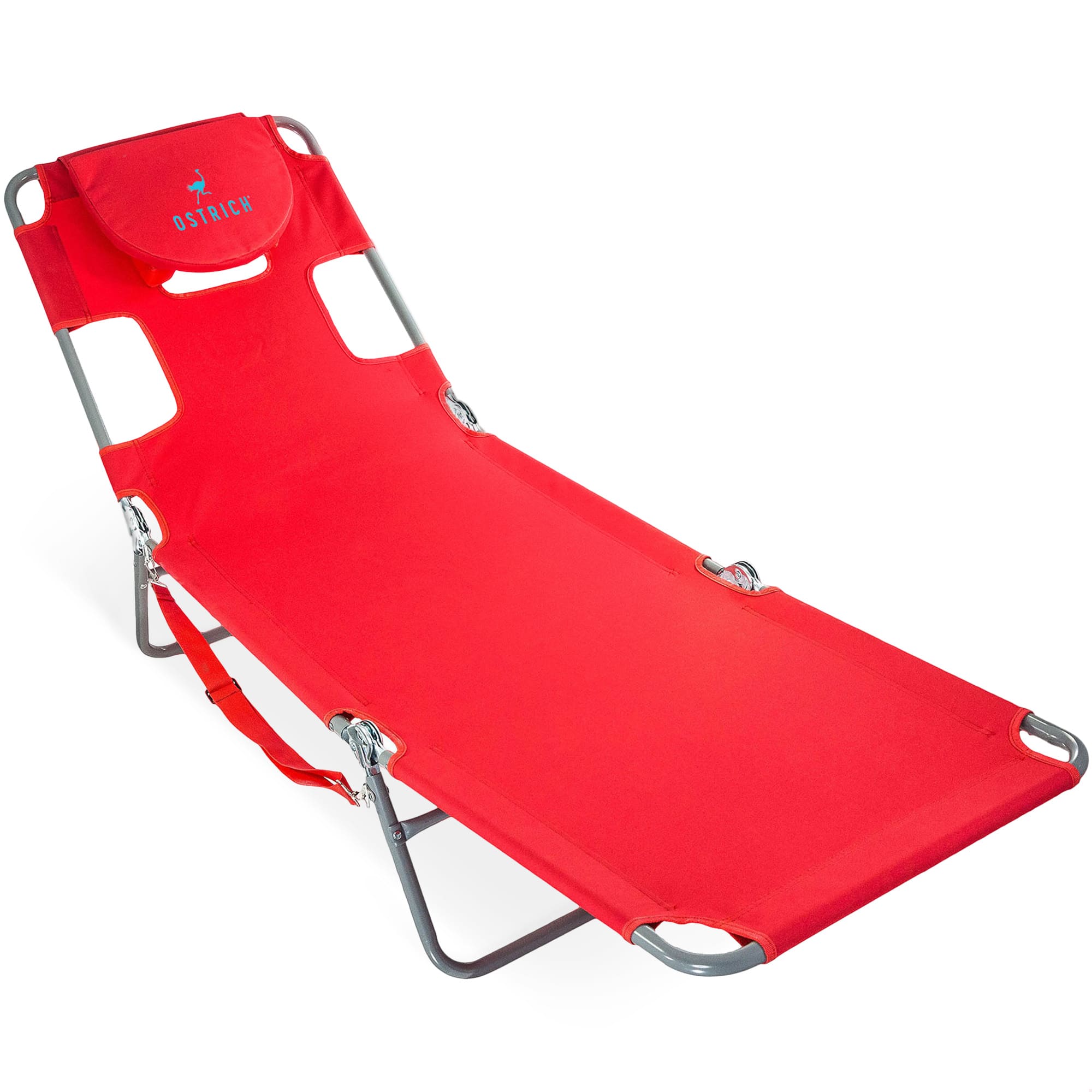 Ostrich - The Original Chaise Lounge, Facedown Beach Pool Tanning Chair - Red price history on PriceWatchPro