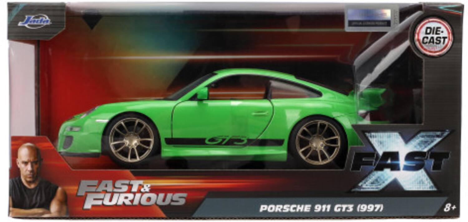 Jada Die-Cast Fast & Furious Porsche 911 GT3 (997) 8+