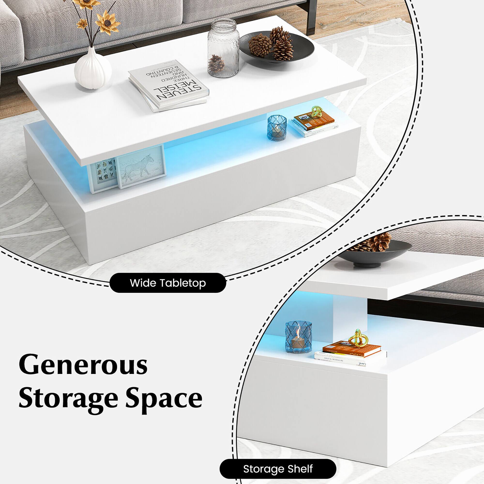 Wide Tabletop  
Generous Storage Space  
Storage Shelf