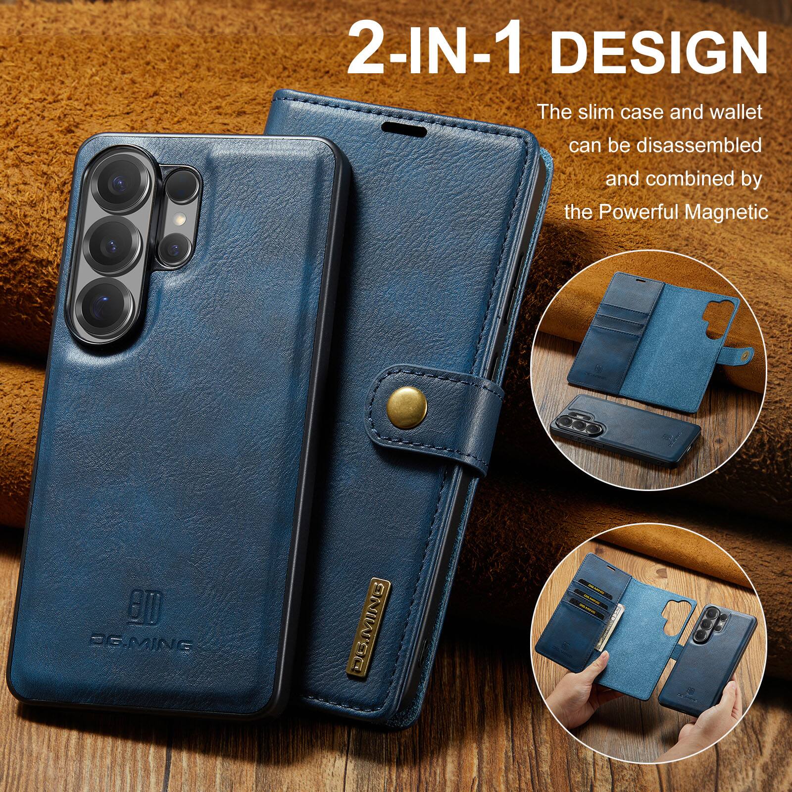 2-IN-1 DESIGN

The slim case and wallet can be disassembled and combined by the Powerful Magnetic