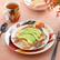 Alt View 5. Elama - Elama Tulip Fields 16 Piece Round Porcelain Dinnerware Set - Yellow, Orange, Black, White.