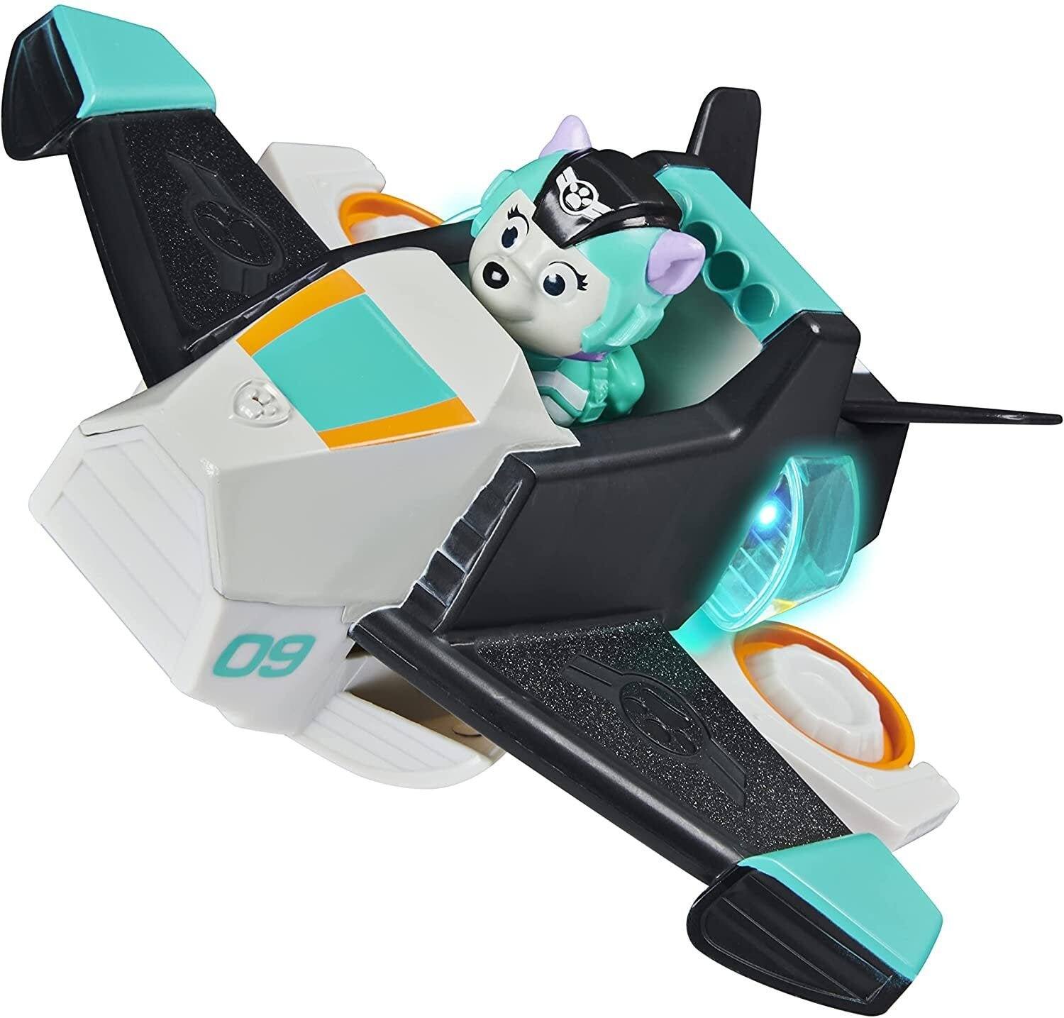 Back. Paw Patrol - PAW Patrol Everest Deluxe Jet Vehicle with Lights & Sounds, Transforming Toy, Figure Included, Ages 3+ - Multicolor.