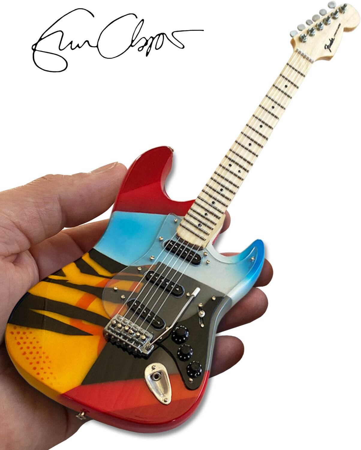 Axe Heaven - Eric Clapton - Eric Clapton Crash 3 Crashocaster Fender Strat Mini Guitar Replica - Collectibles