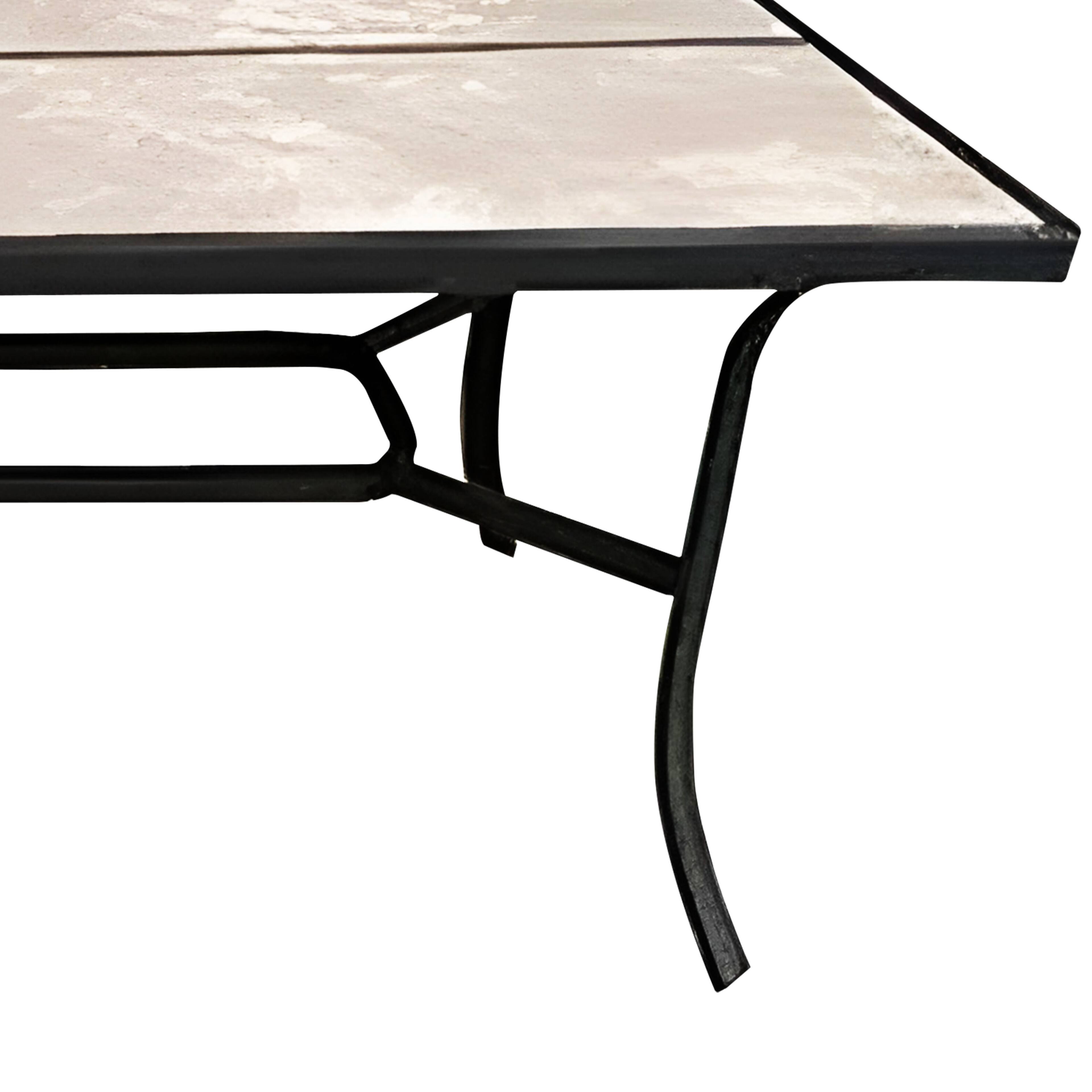 Alt View 4. Four Seasons Courtyard - Four Seasons Courtyard Campton 70 Inch Hills Dining Table with Slate Finish - Gray.