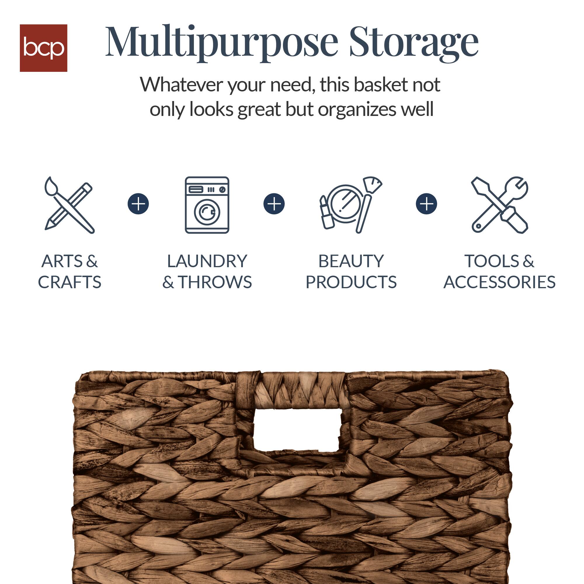 Multipurpose Storage

Whatever your need, this basket not only looks great but organizes well

ARTS & CRAFTS  
LAUNDRY & THROWS  
BEAUTY PRODUCTS  
TOOLS & ACCESSORIES