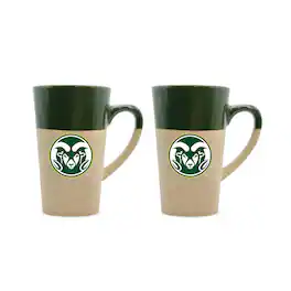 The Fanatic Group - Colorado State Rams 16oz. Two-Pack Ceramic Mug Set - Green