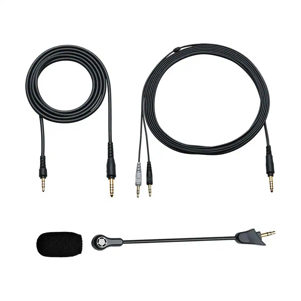 Alt View 1. Audio-Technica - Audio-Technica Consumer ATH-GDL3 Open-Back Over-Ear Gaming Headset (White) - White/Black.