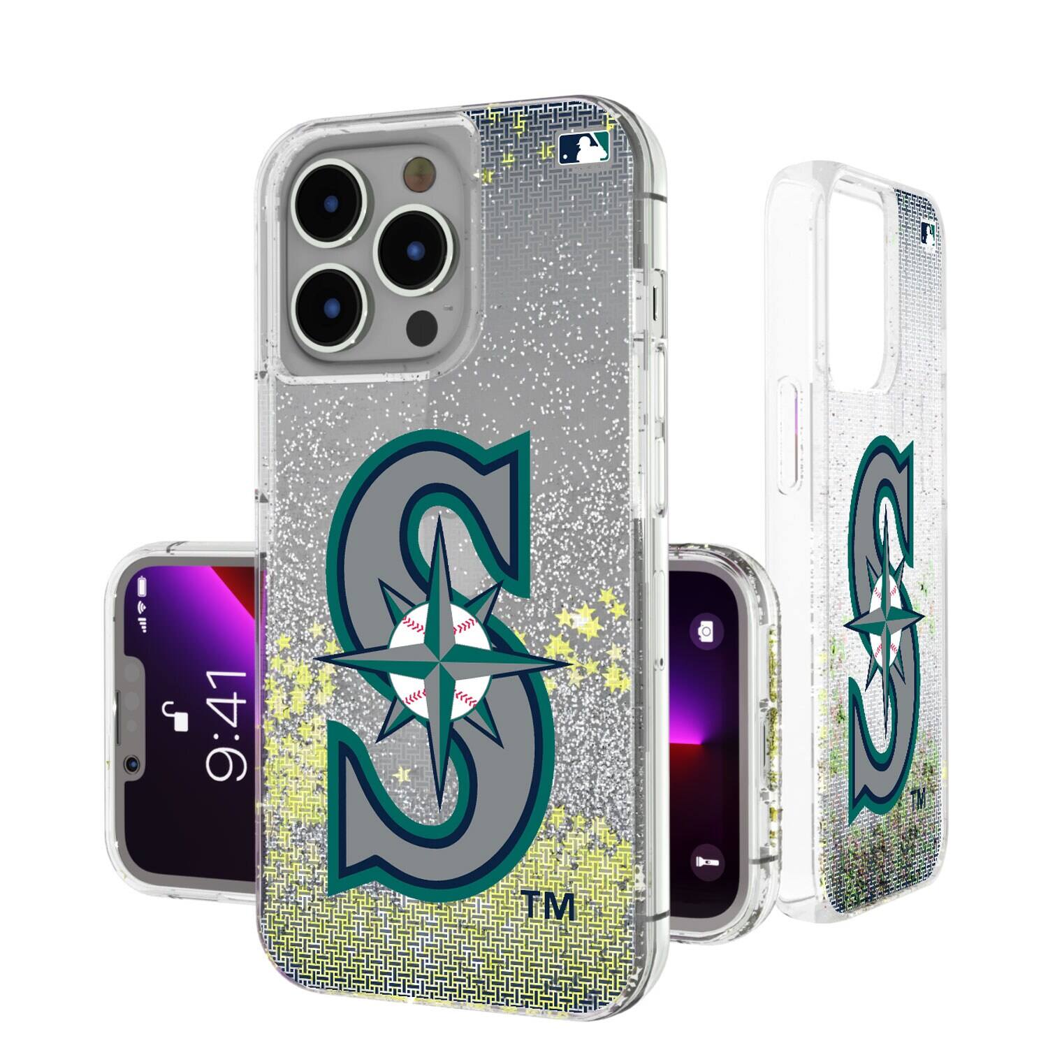 Keyscaper - MLB - Seattle Mariners Linen Logo iPhone Glitter Case - 15 - Multicolor price history on PriceWatchPro