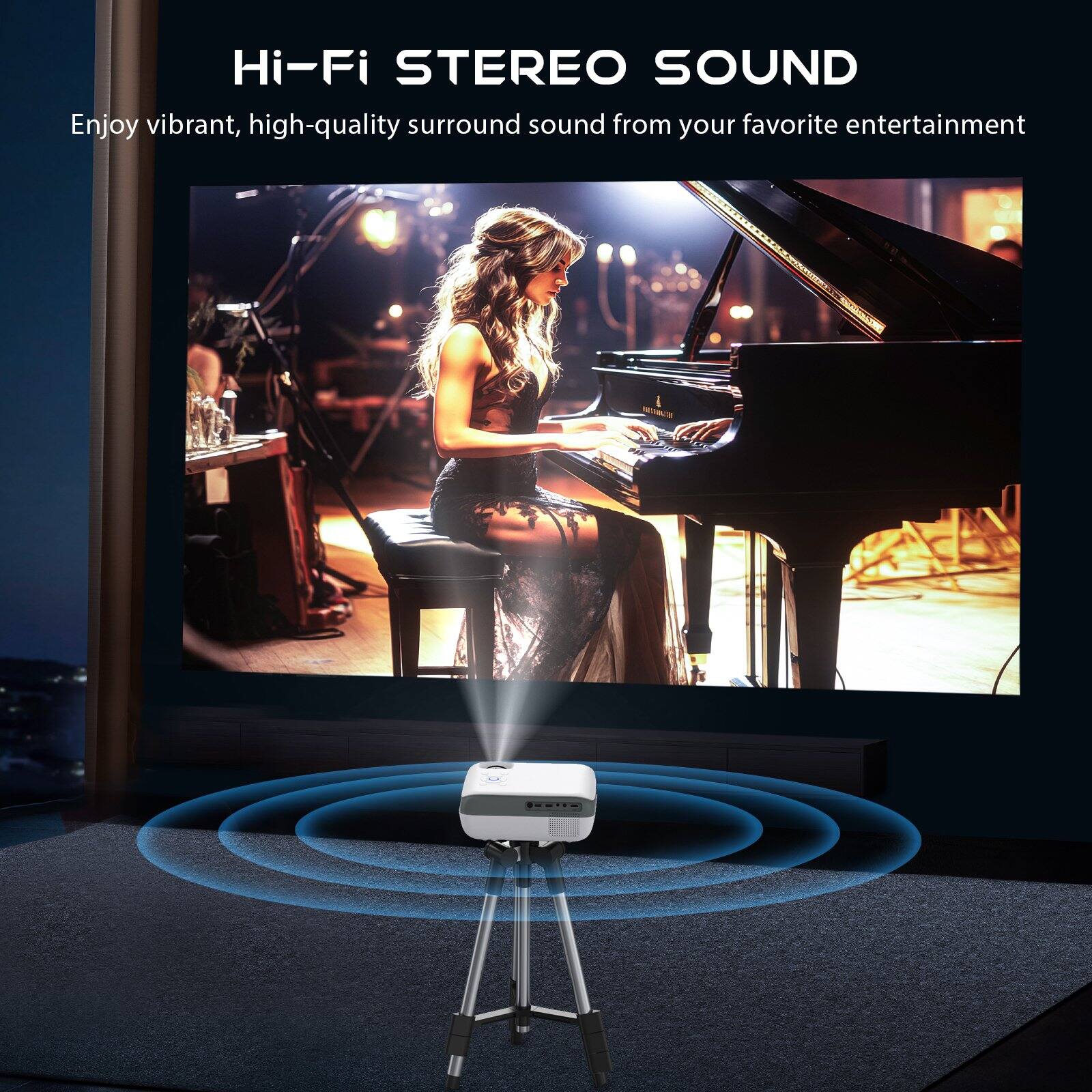 Hi-Fi STEREO SOUND

Enjoy vibrant, high-quality surround sound from your favorite entertainment