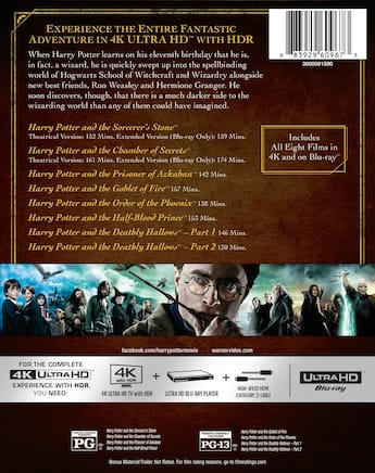 Harry Potter: Complete 8 film Collection (4K Ultra HD Set) [UHD Harry Potter: Complete 8 film Collection (4K Ultra HD Set) [UHD