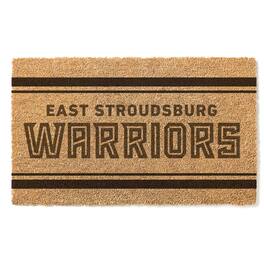 Jardine - East Stroudsburg Warriors 18" x 30" Team Logo Doormat - Brown