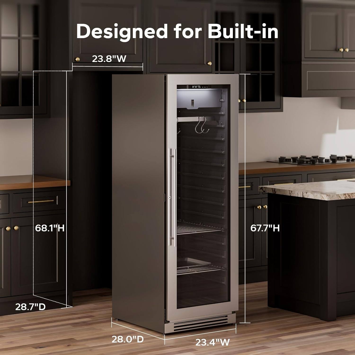 Designed for Built-in

23.8"W  
68.1"H  
28.7"D  
28.0"D  
23.4"W  
67.7"H