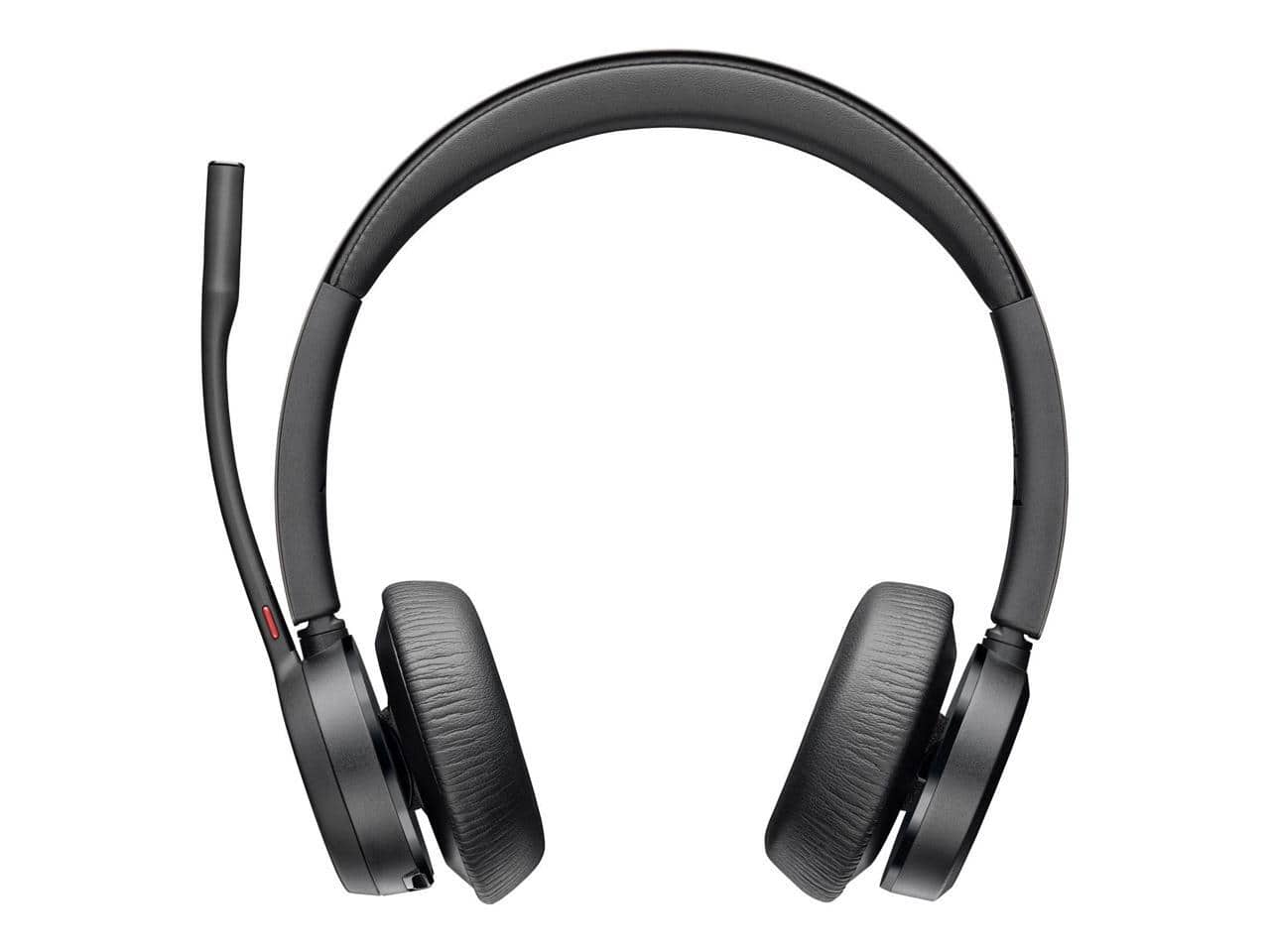 HP - Poly Voyager 4320 USB-C Headset, Stereo/Mono, Wired/Wireless Bluetooth, Siri & Google Assistant - Black