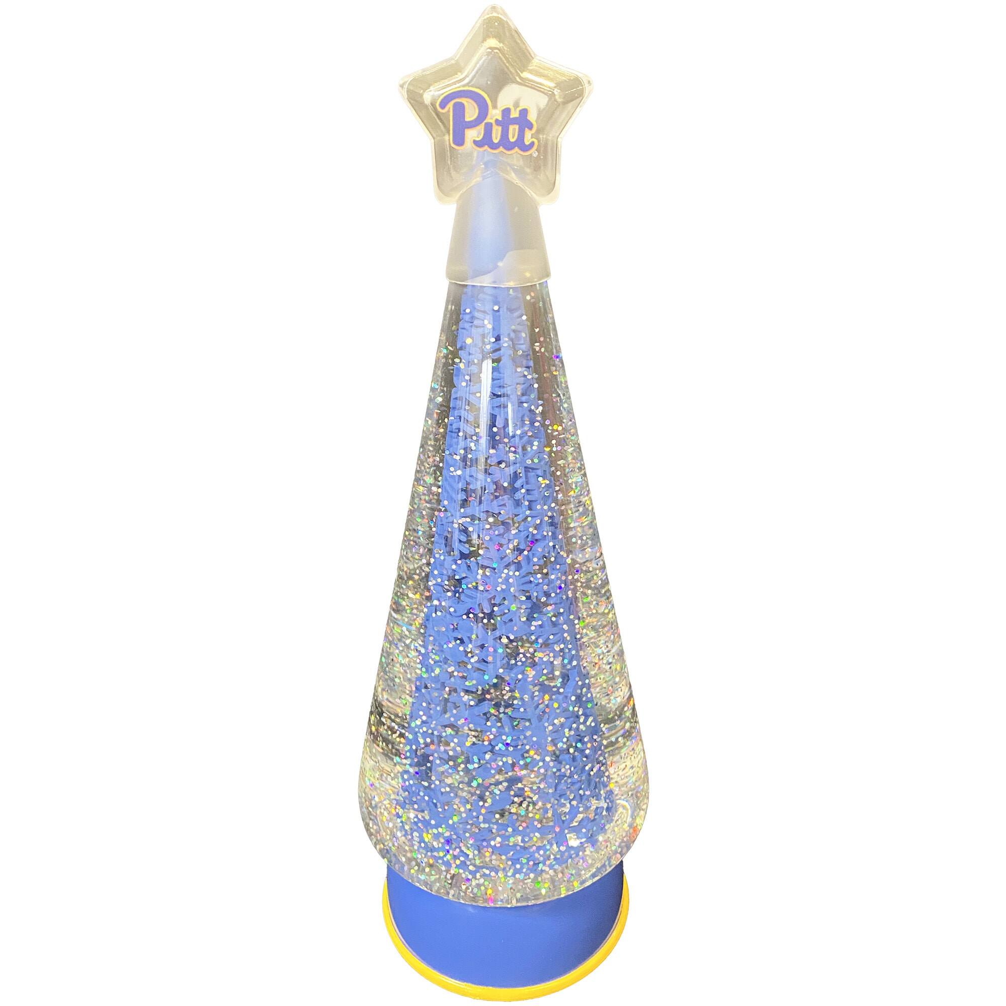Alt View 1. Santa's Workshop - Pitt Panthers 12" Tree Globe - Blue.