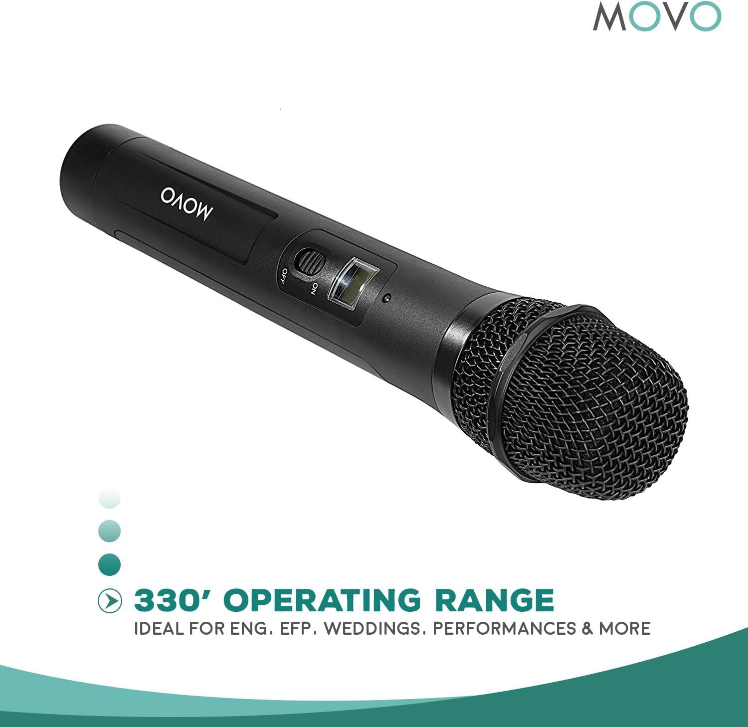 MOVO

330' OPERATING RANGE  
IDEAL FOR ENG, EFP, WEDDINGS, PERFORMANCES & MORE