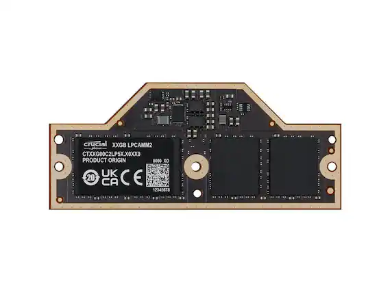 crucial XXGB LPCAMM2 - pcron CTXXG00C2LP5X.X0XX0
PRODUCT ORIGIN 0000 XO UK 20 CA CE 12345678