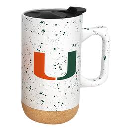 Indigo Falls - Miami Hurricanes 18oz. Speckle Cork Mug - Multicolor