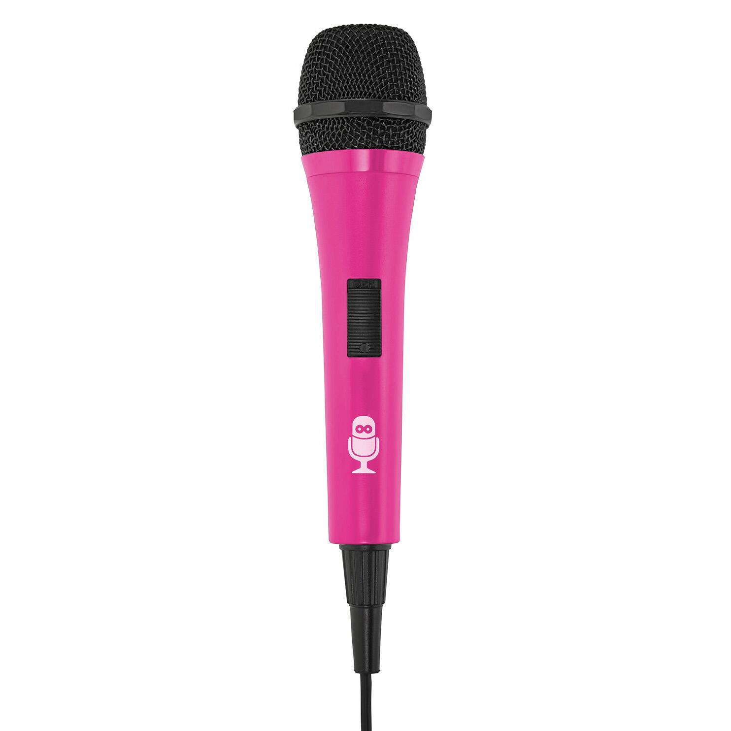 Alt View 1. Singing Machine - Unidirectional Dynamic Microphone - Pink.