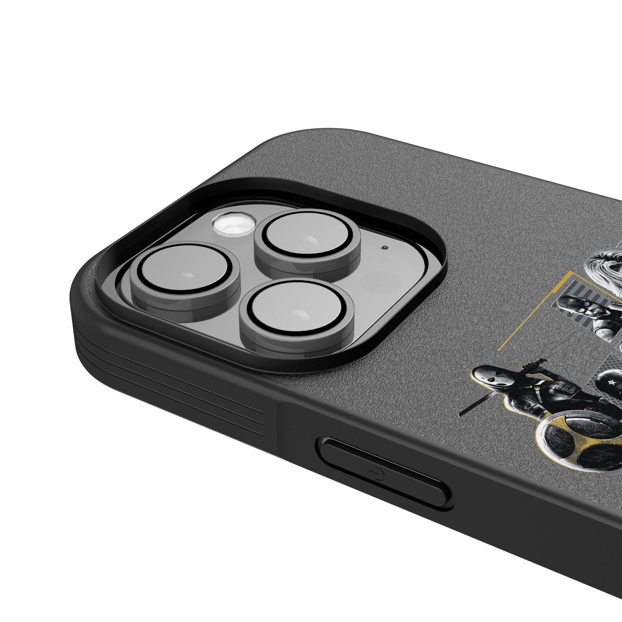 Back. Keyscaper - Marvel Badge Bump Phone Case - Apple iPhone 16 - Thunderbolts 3.