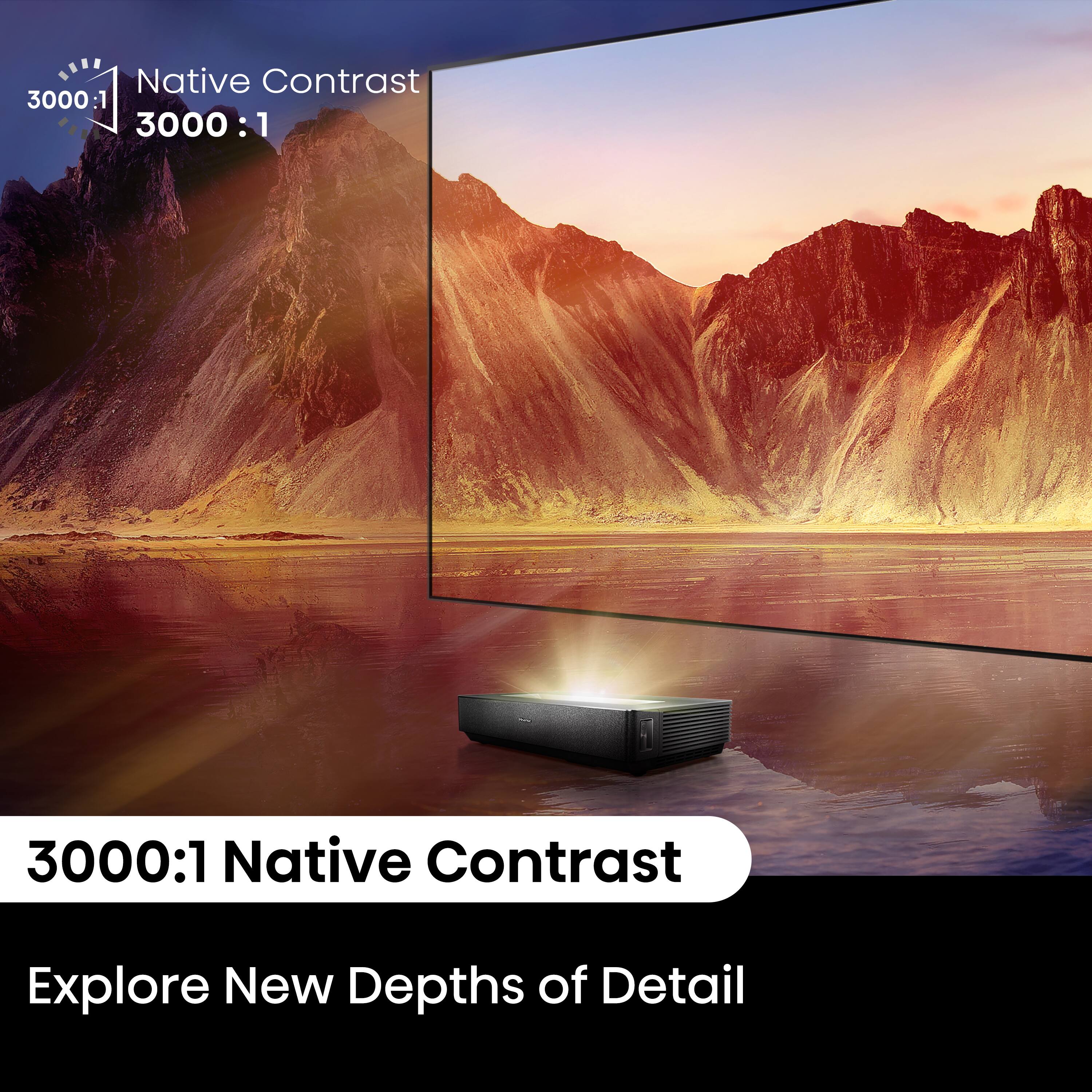 Native Contrast 3000:1: Explore New Depths of Detail
