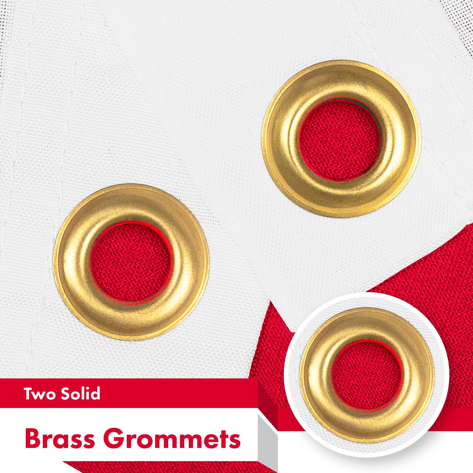 Two Solid Brass Grommets