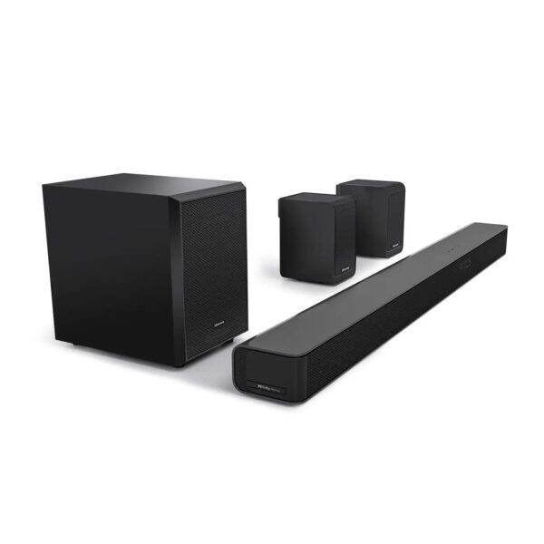 Alt View 1. Hisense - 5.1 Channel Soundbar with Wireless Subwoofer AX5100G, 340W, Dolby Atmos and DTS:X, AI EQ and Preset EQ Modes - Black.