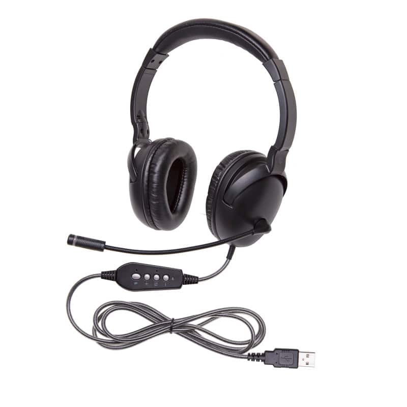 Califone - NeoTech Plus Series Headphone with Mic & USB Plug